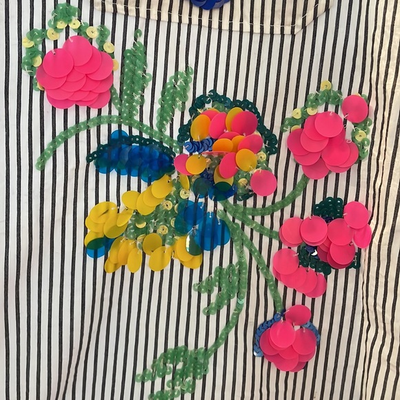 Anthropologie Sequin Detailed Oxford - Picture 2 of 4